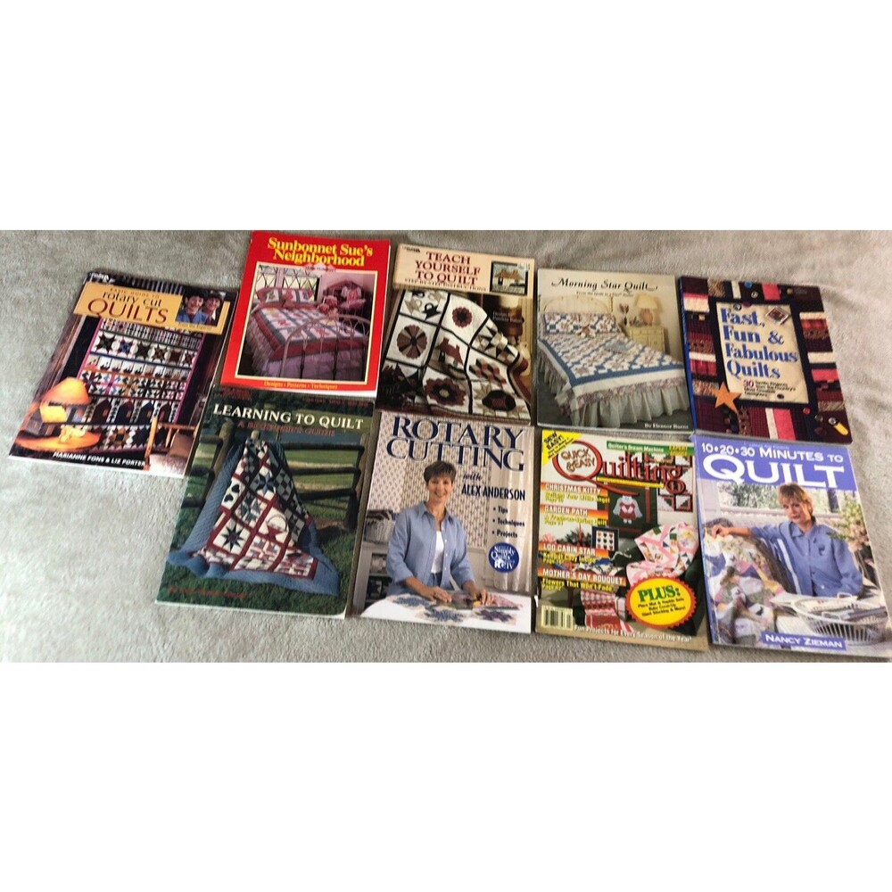 Lot of 9 Quilting Quilt Block Patterns Designs Books Uncut Beginners To Advanced